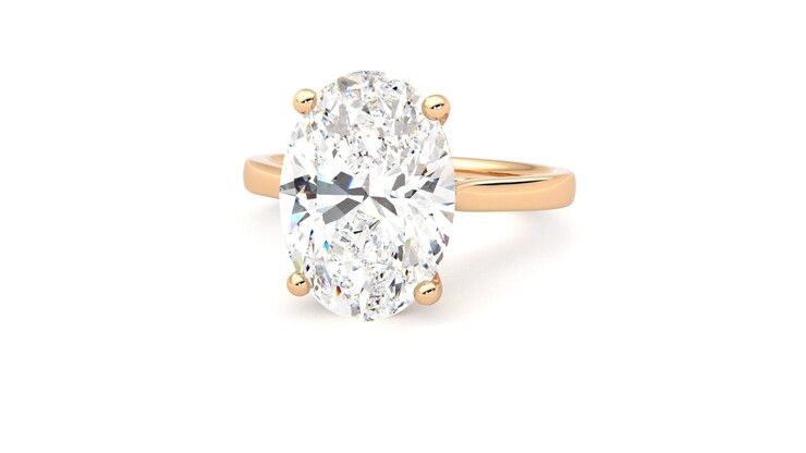 Taylor & Hart Hope Oval Engagement Ring 360 degree image 27