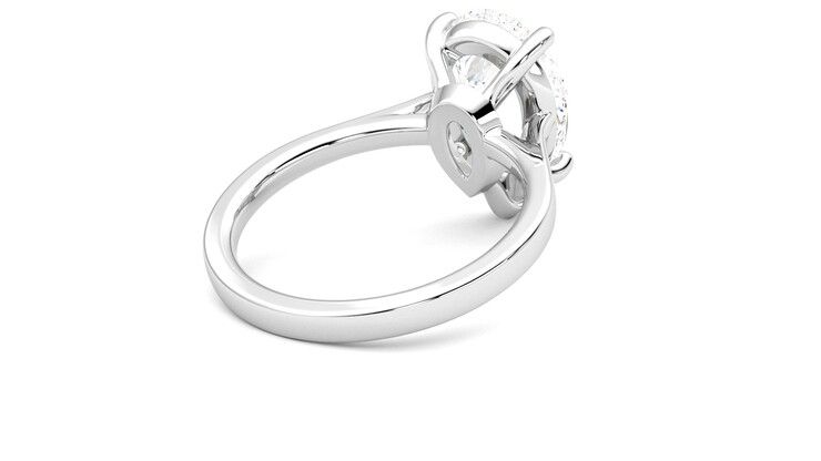 Taylor & Hart Hope Pear Engagement Ring 360 degree image 13