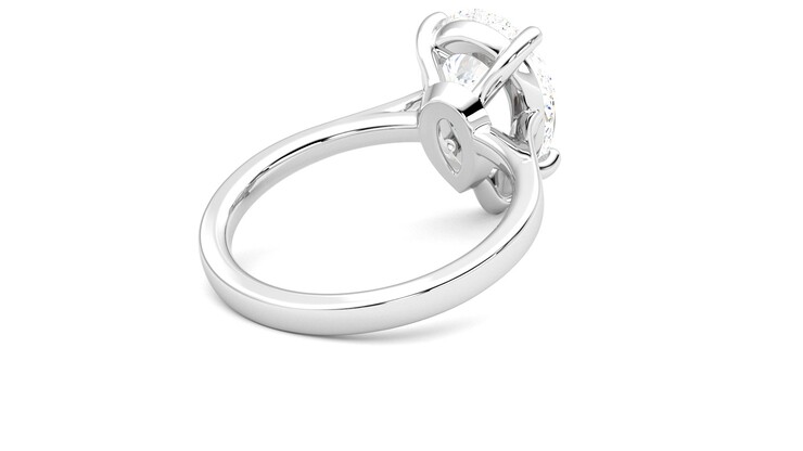 Taylor & Hart Hope Pear Engagement Ring 360 degree image 13