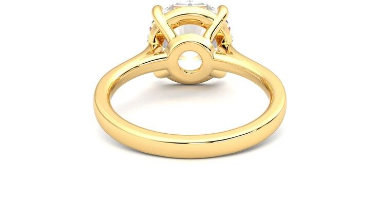 Taylor & Hart Hope Round Engagement Ring 360 degree image 15