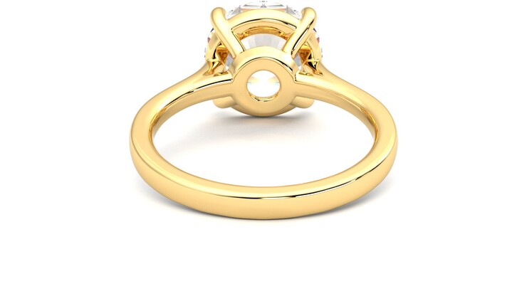 Taylor & Hart Hope Round Engagement Ring 360 degree image 15