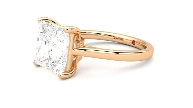 Taylor & Hart Hope Princess Engagement Ring 360 degree image 23