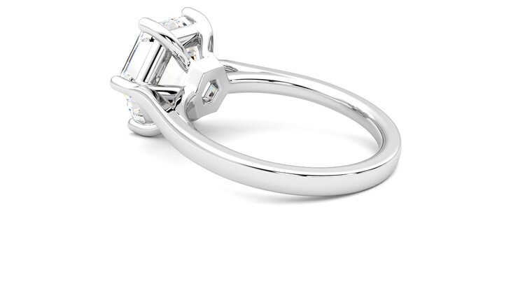 Taylor & Hart Hope Hexagonal Engagement Ring 360 degree image 18