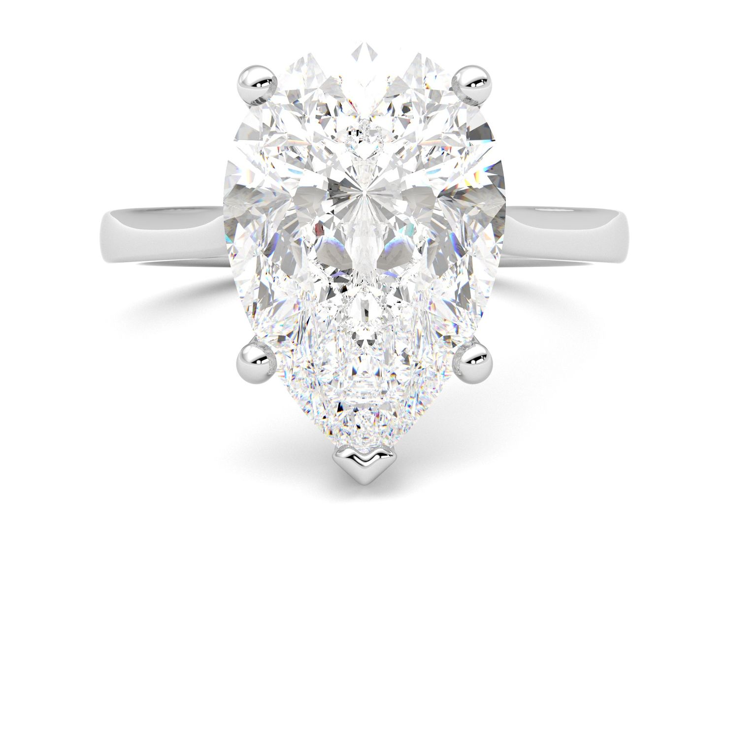 Taylor & Hart Hope Pear Engagement Ring 0