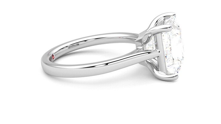 Taylor & Hart Hope Princess Engagement Ring 360 degree image 9
