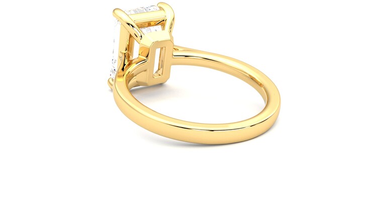 Taylor & Hart Hope Emerald Engagement Ring 360 degree image 17