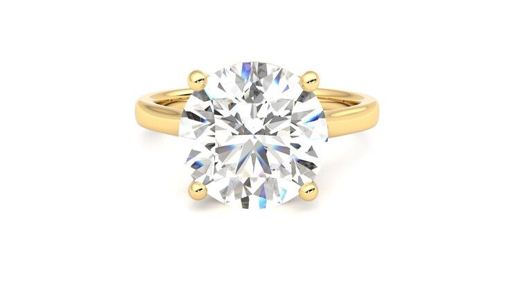 Taylor & Hart Hope Round Engagement Ring 360 degree image 29