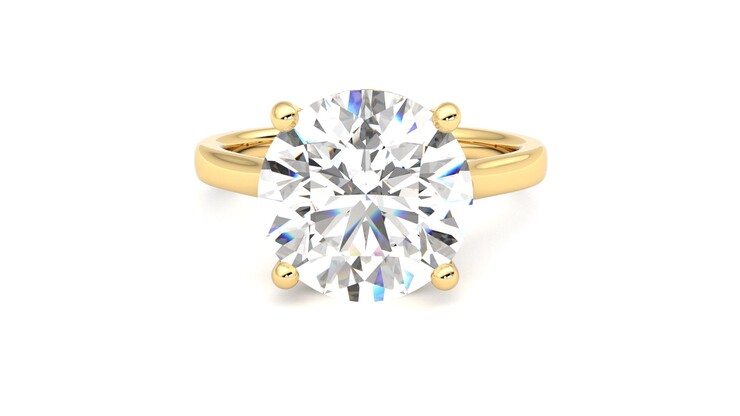 Taylor & Hart Hope Round Engagement Ring 360 degree image 29