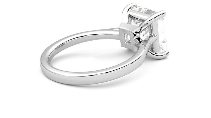 Taylor & Hart Hope Princess Engagement Ring 360 degree image 12