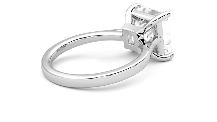 Taylor & Hart Hope Princess Engagement Ring 360 degree image 12