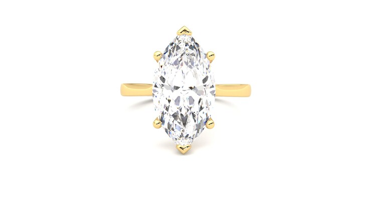 Taylor & Hart Hope Marquise Engagement Ring 360 degree image 29