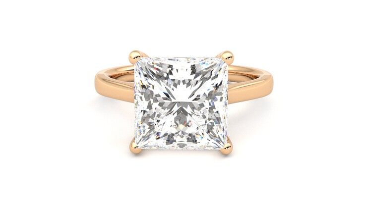 Taylor & Hart Hope Princess Engagement Ring 360 degree image 29