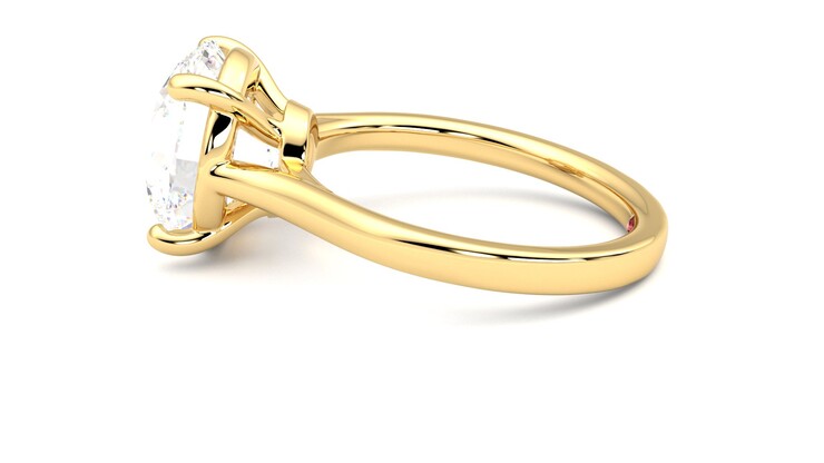 Taylor & Hart Hope Round Engagement Ring 360 degree image 20