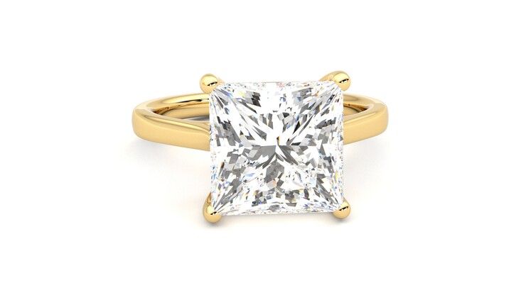 Taylor & Hart Hope Princess Engagement Ring 360 degree image 2