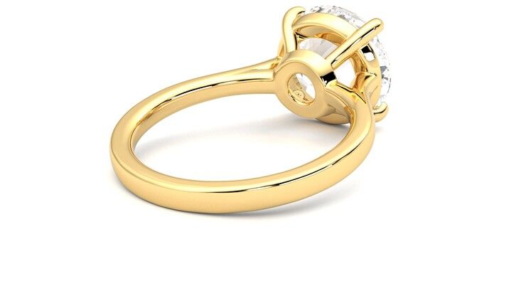 Taylor & Hart Hope Round Engagement Ring 360 degree image 13