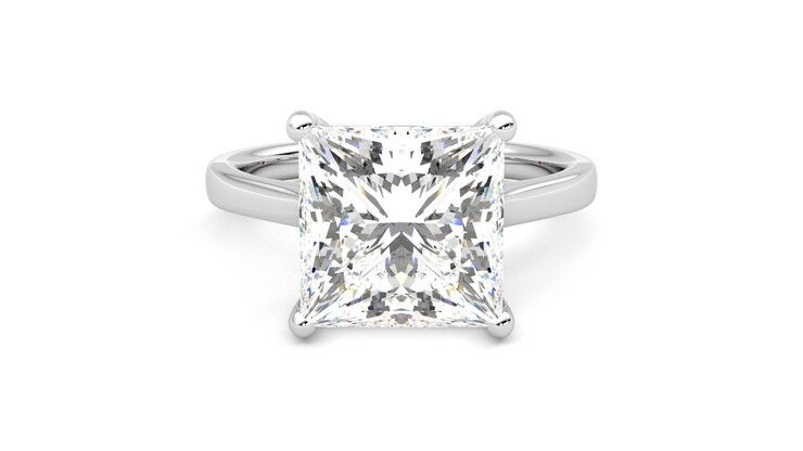 Taylor & Hart Hope Princess Engagement Ring 360 degree image 0