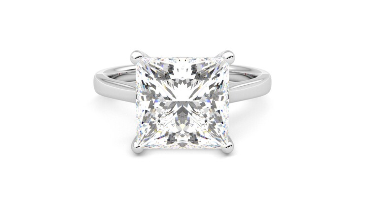 Taylor & Hart Hope Princess Engagement Ring 360 degree image 0