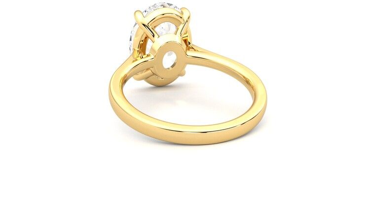 Taylor & Hart Hope Oval Engagement Ring 360 degree image 16