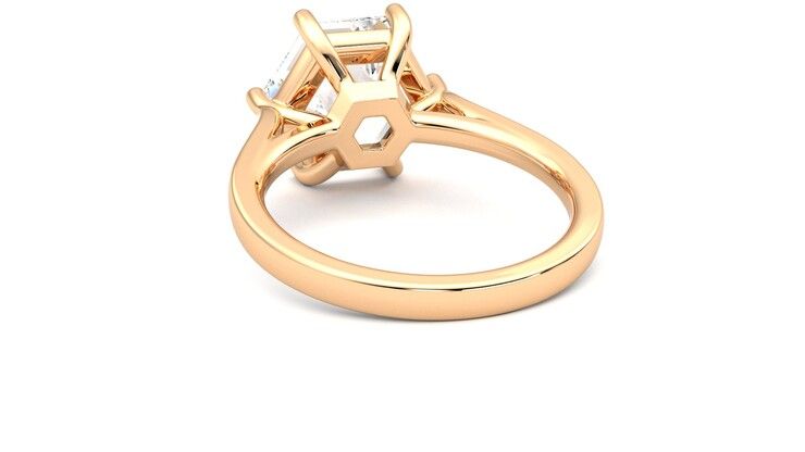 Taylor & Hart Hope Hexagonal Engagement Ring 360 degree image 16