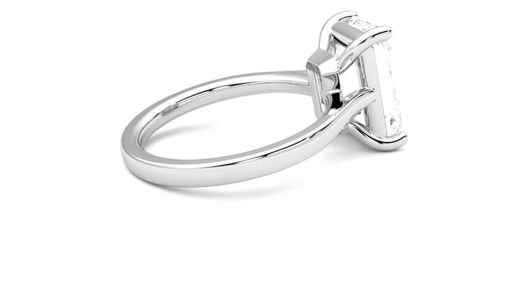 Taylor & Hart Hope Emerald Engagement Ring 360 degree image 11