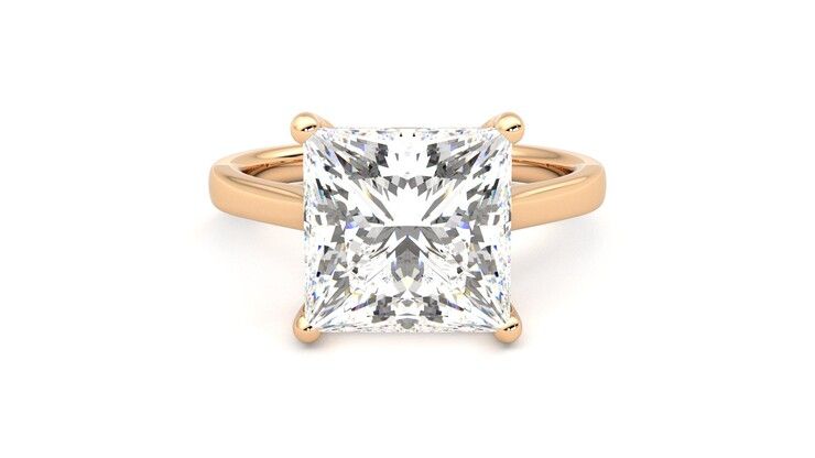 Taylor & Hart Hope Princess Engagement Ring 360 degree image 0