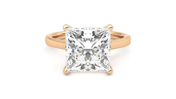 Taylor & Hart Hope Princess Engagement Ring 360 degree image 0