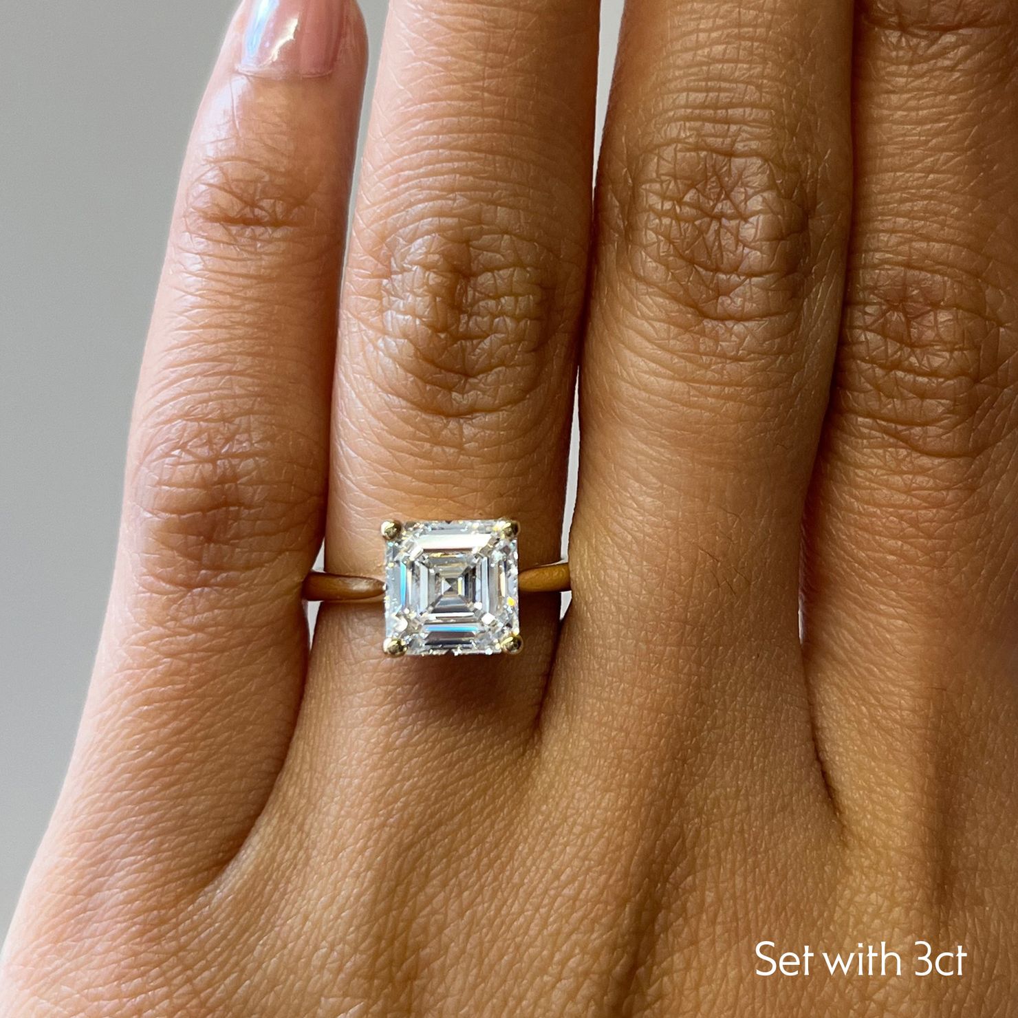 Taylor & Hart Hope Asscher Engagement Ring 1