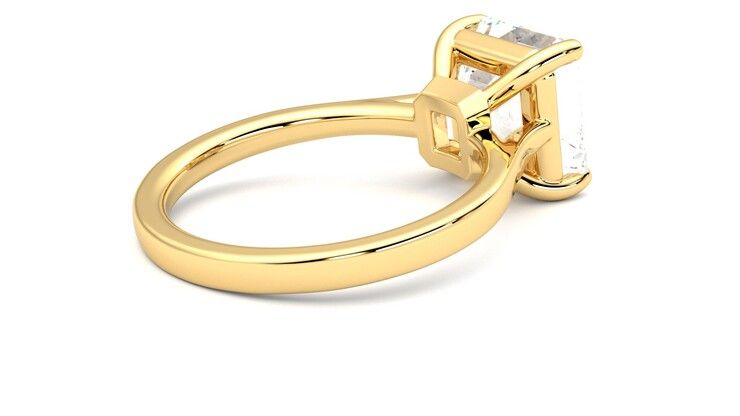 Taylor & Hart Hope Asscher Engagement Ring 360 degree image 12