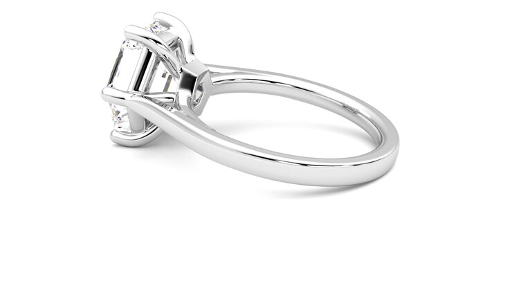 Taylor & Hart Hope Hexagonal Engagement Ring 360 degree image 19