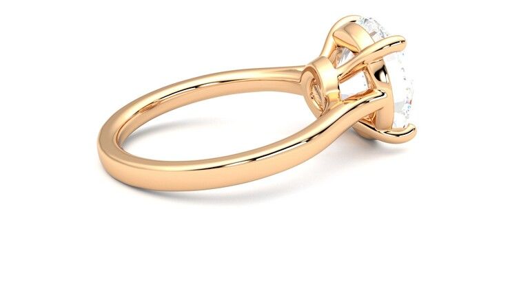 Taylor & Hart Hope Round Engagement Ring 360 degree image 11