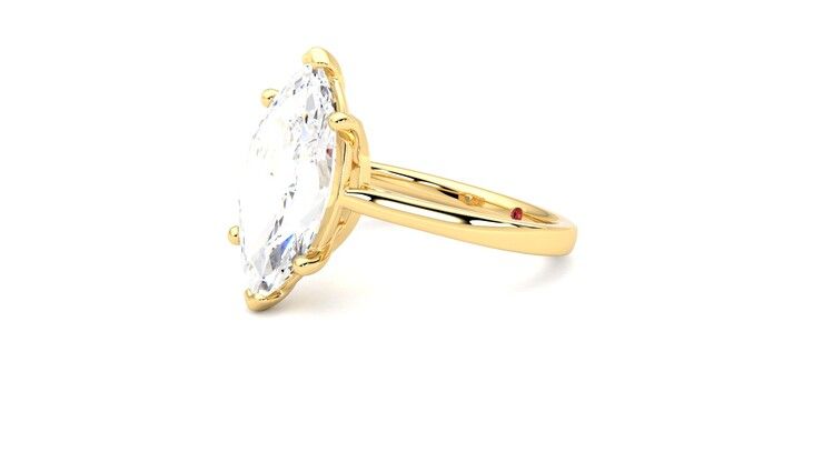 Taylor & Hart Hope Marquise Engagement Ring 360 degree image 23