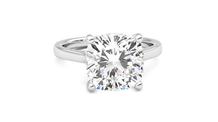 Taylor & Hart Hope Cushion Engagement Ring 360 degree image 2