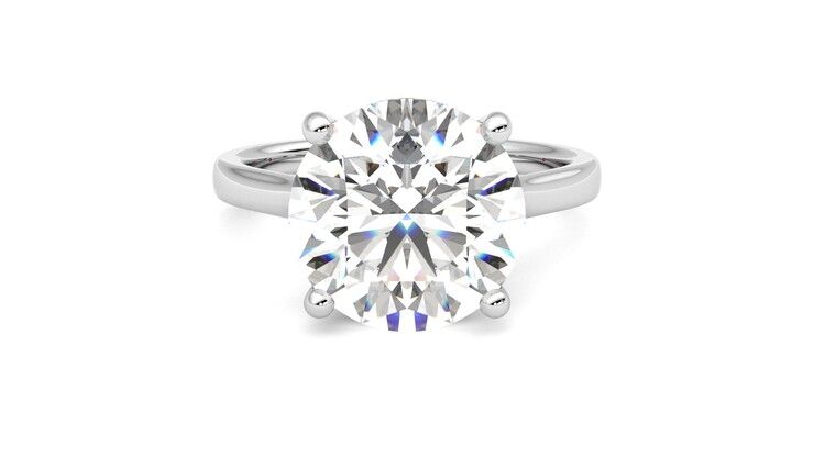 Taylor & Hart Hope Round Engagement Ring 360 degree image 0
