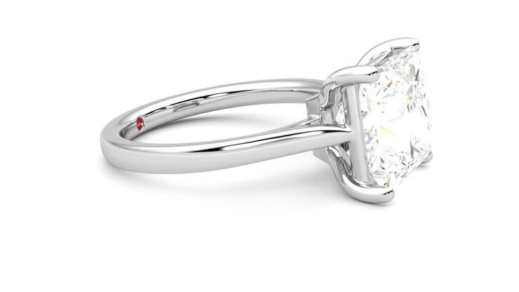 Taylor & Hart Hope Princess Engagement Ring 360 degree image 8
