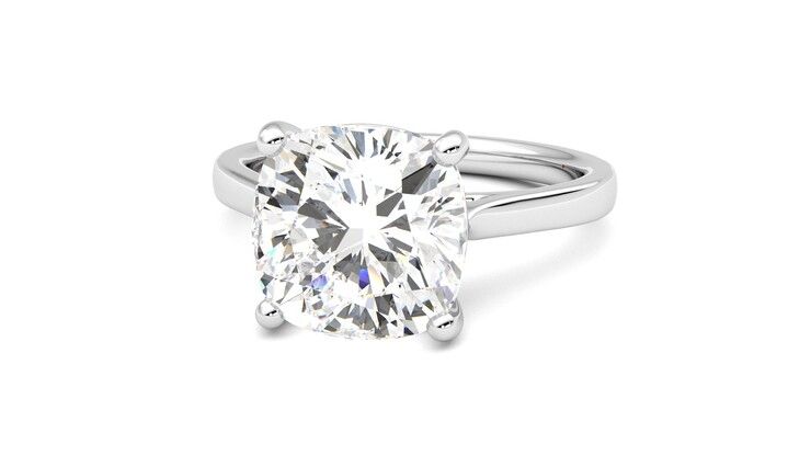 Taylor & Hart Hope Cushion Engagement Ring 360 degree image 27