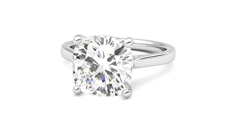 Taylor & Hart Hope Cushion Engagement Ring 360 degree image 27