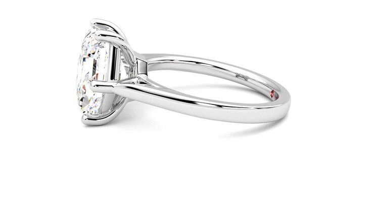 Taylor & Hart Hope Hexagonal Engagement Ring 360 degree image 21