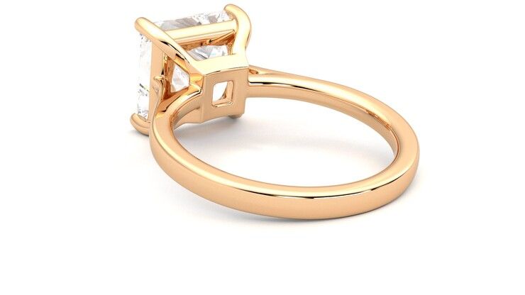 Taylor & Hart Hope Princess Engagement Ring 360 degree image 17