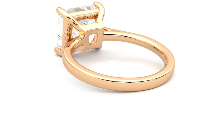 Taylor & Hart Hope Princess Engagement Ring 360 degree image 17