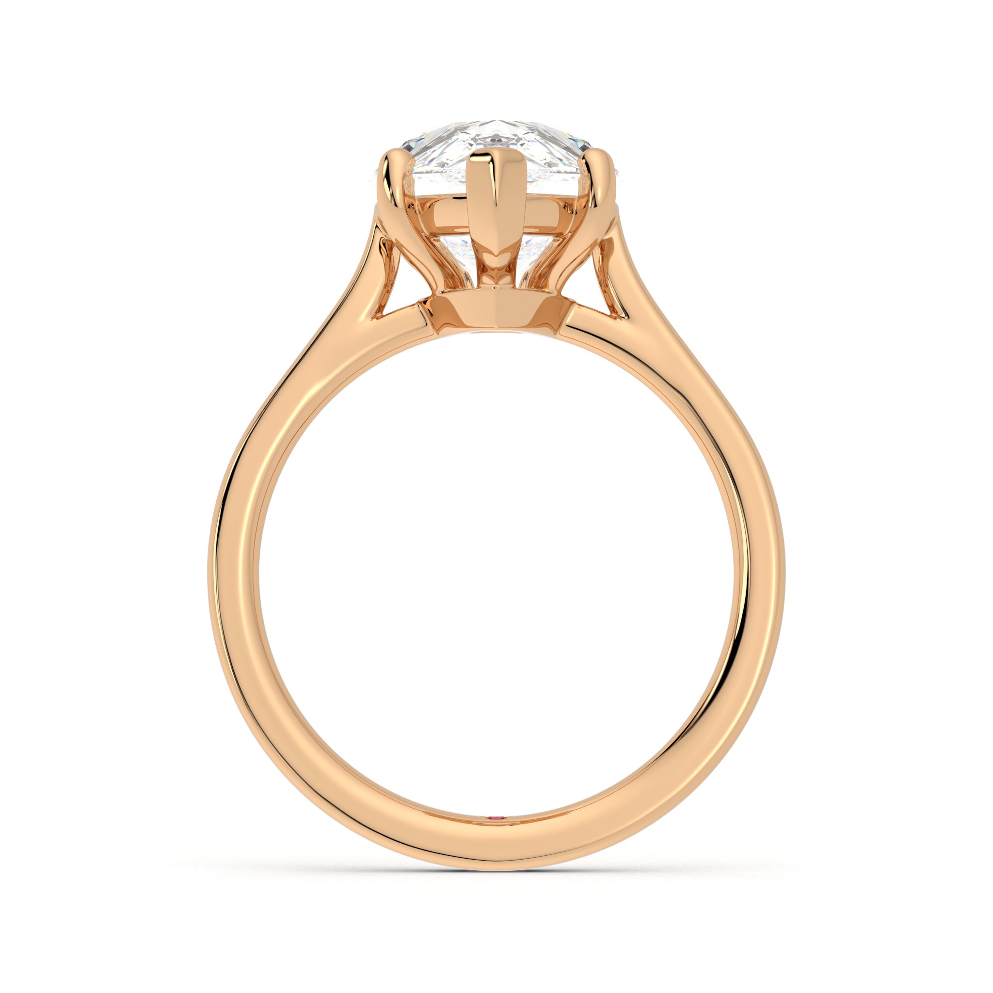 Taylor & Hart Hope Pear Engagement Ring 1