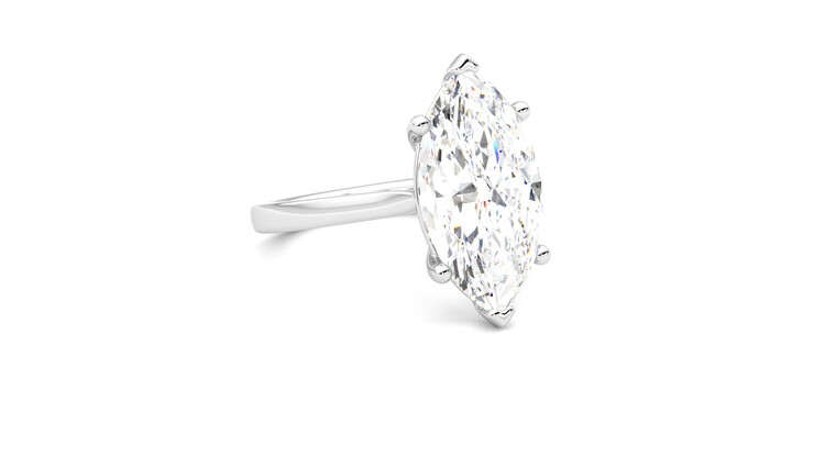 Taylor & Hart Hope Marquise Engagement Ring 360 degree image 5
