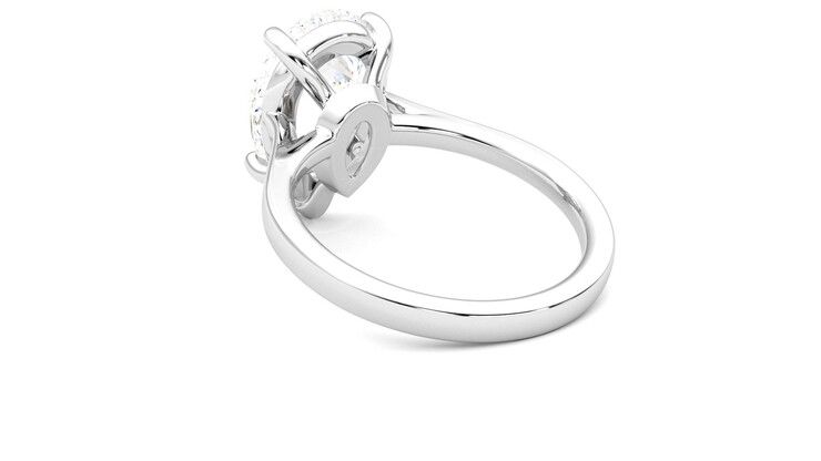 Taylor & Hart Hope Pear Engagement Ring 360 degree image 17