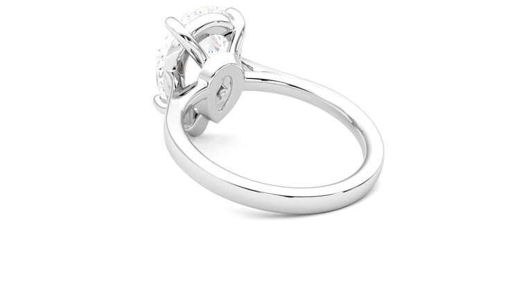 Taylor & Hart Hope Pear Engagement Ring 360 degree image 17