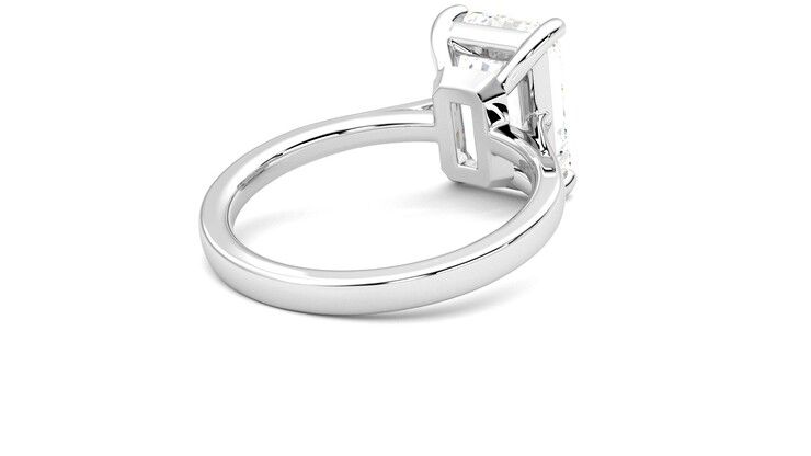 Taylor & Hart Hope Emerald Engagement Ring 360 degree image 13
