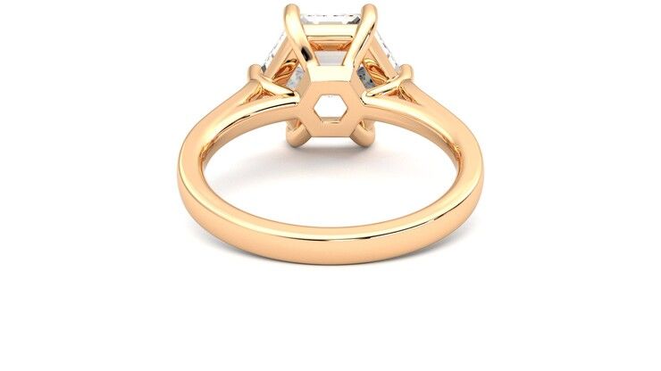 Taylor & Hart Hope Hexagonal Engagement Ring 360 degree image 15