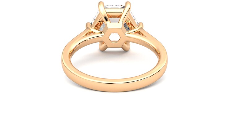 Taylor & Hart Hope Hexagonal Engagement Ring 360 degree image 15