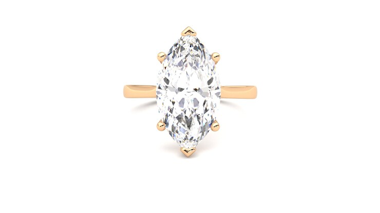 Taylor & Hart Hope Marquise Engagement Ring 360 degree image 29