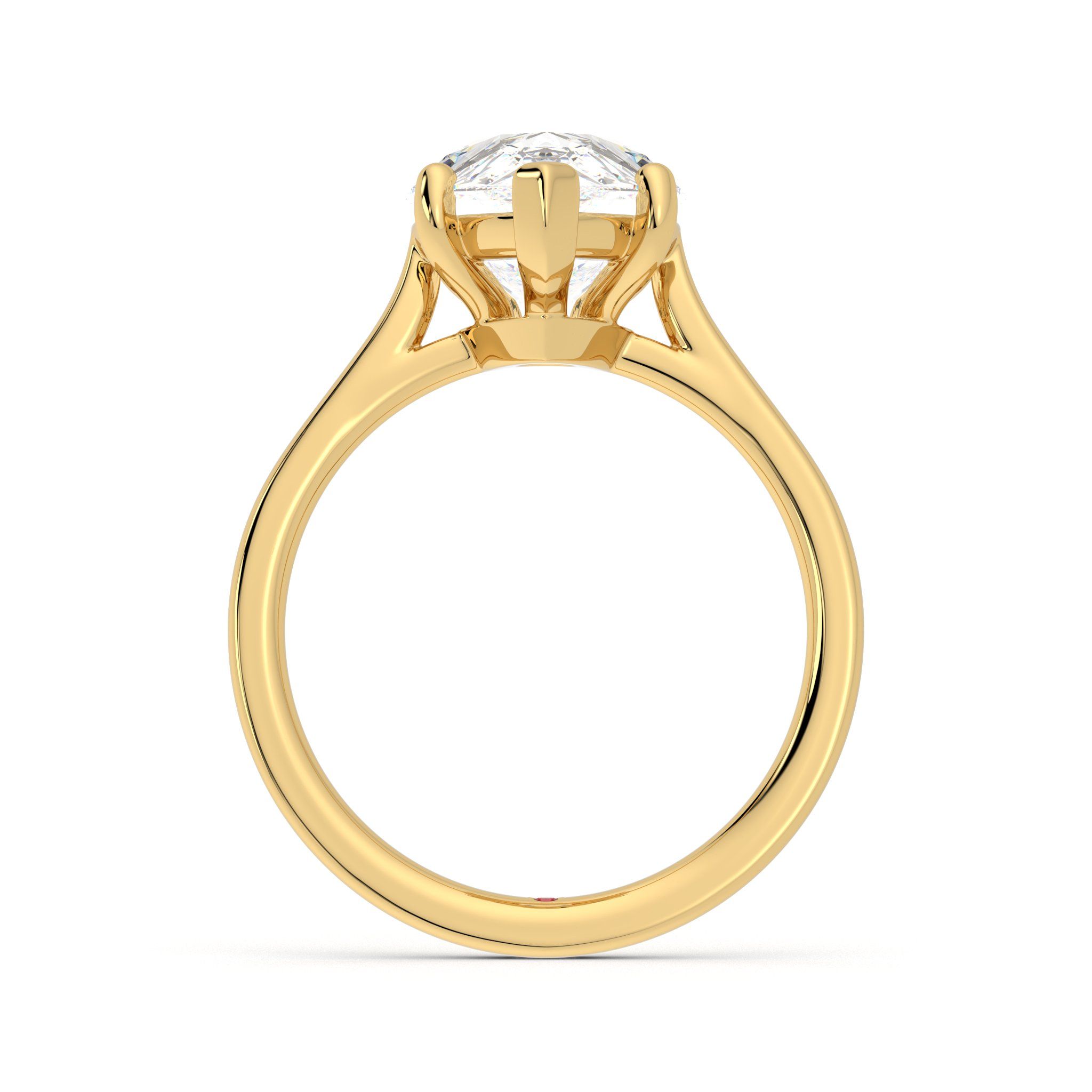 Taylor & Hart Hope Pear Engagement Ring 1