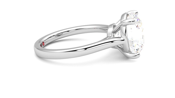 Taylor & Hart Hope Round Engagement Ring 360 degree image 9
