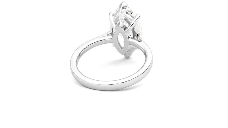 Taylor & Hart Hope Marquise Engagement Ring 360 degree image 14
